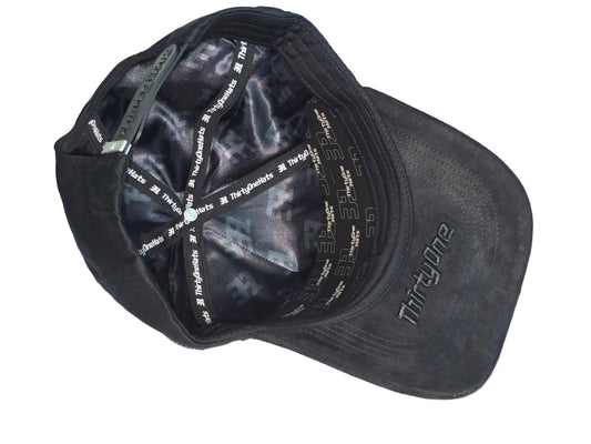 Halo NY Custom Snapback Hat Rhinestones w/ Suede Brim