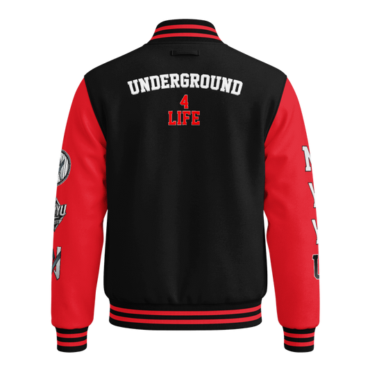 NYY Underground UWO Varsity Jacket | Wolfpack Letterman