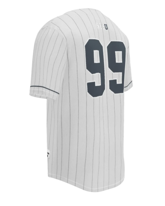 NYYU Gray Pinstripe Jersey