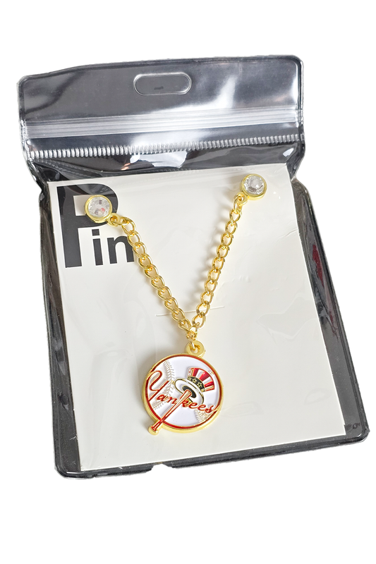 Stainless Steel NY Circle Hat Accessory Chain