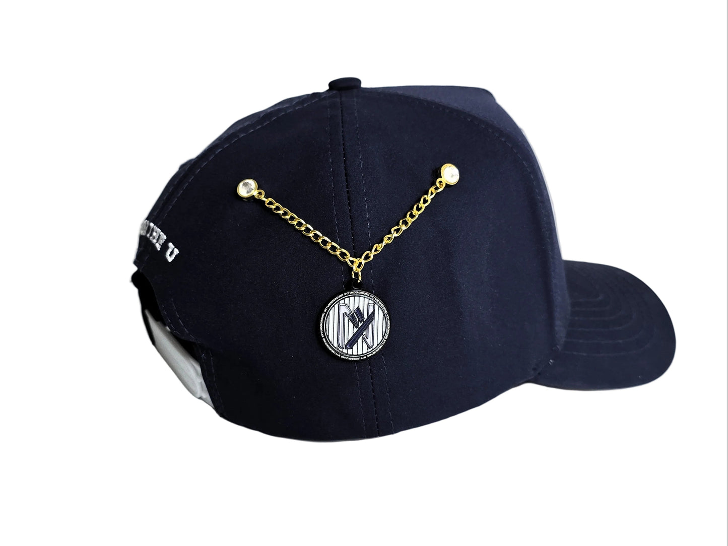Stainless Steel NYYU Logo Hat Accessory Chain