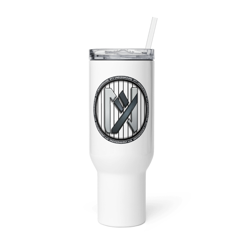 NYYU Logo Custom Quencher 40oz Tumbler - White Out Limited Edition