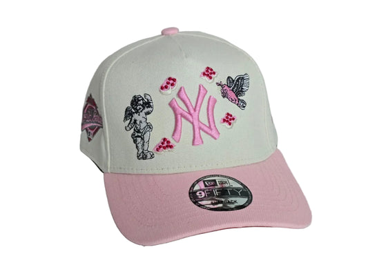Yankees Custom Pink Cherub Snapback Hat