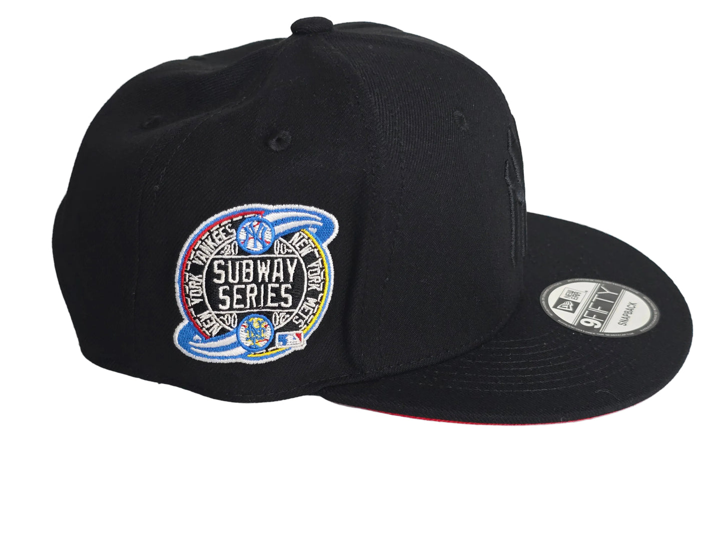 Yankees 2000 Subway Series Black / Red Bottom Snapback Hat