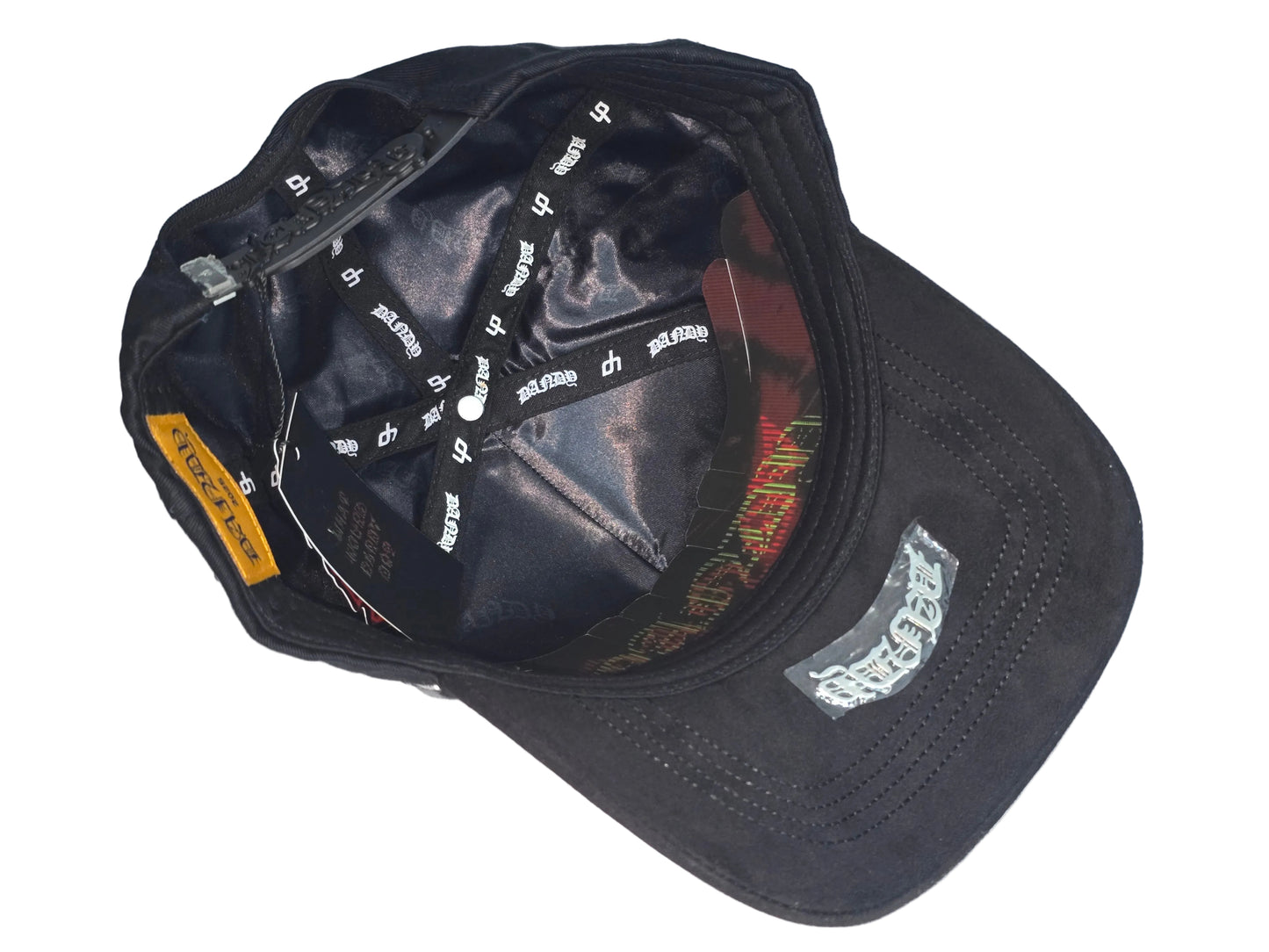 Yankees Black Suede Brim Rhinestone Studded Snapback Hat