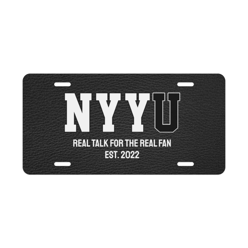 NYYU Vanity Plate