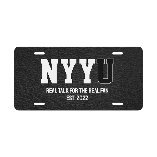 NYYU Vanity Plate
