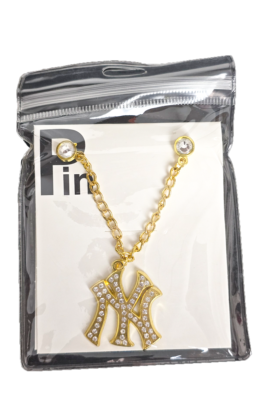 Stainless Steel Interlocking NY Hat Accessory Chain