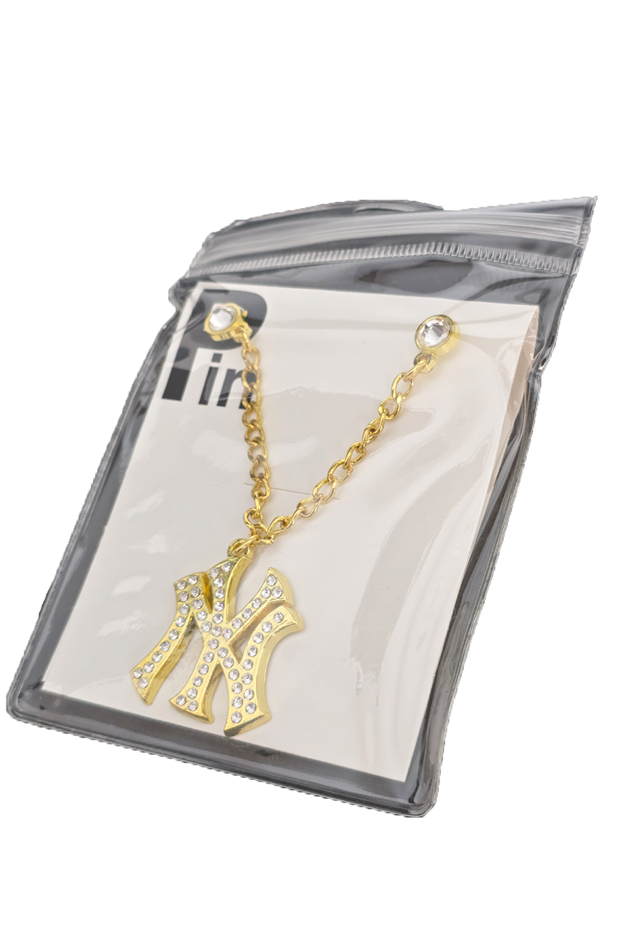 Stainless Steel Interlocking NY Hat Accessory Chain