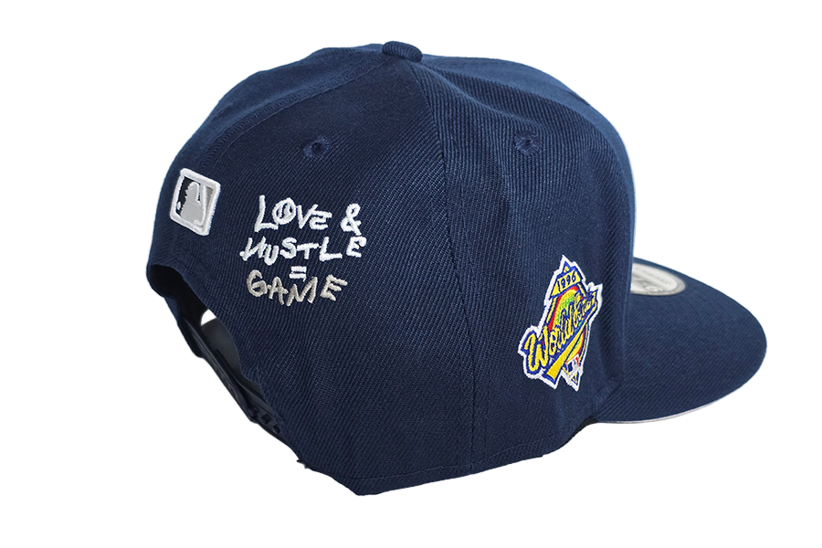 1996 World Champions Navy "Love & Hustle = Game" Snapback Hat