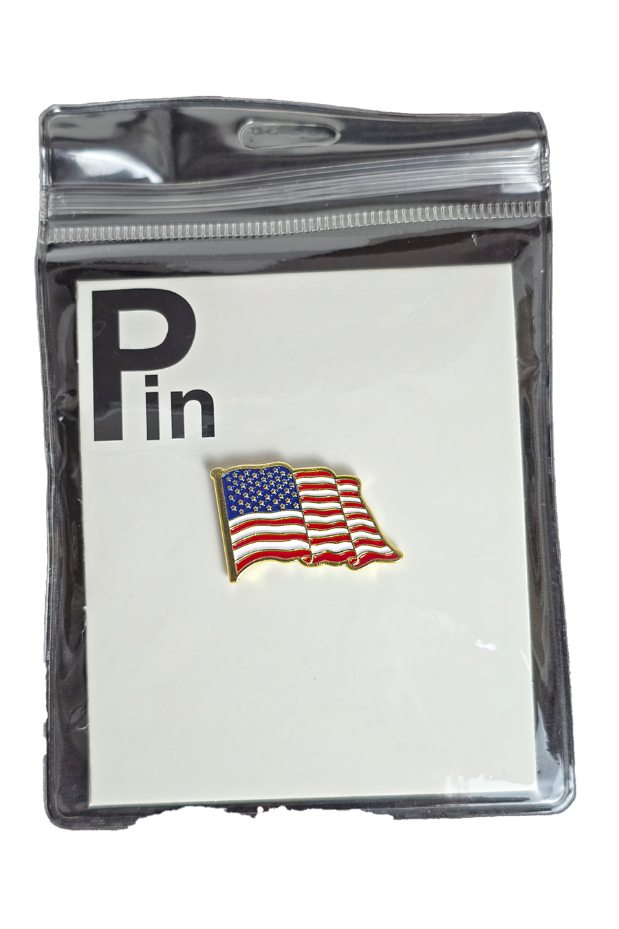 Stainless Steel American Flag Hat Accessory Pin