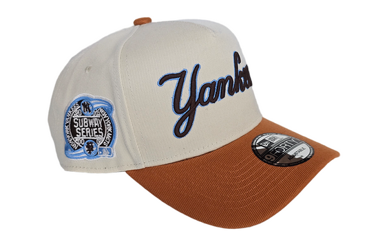 2000 Subway Series Cream/Orange Snapback Hat
