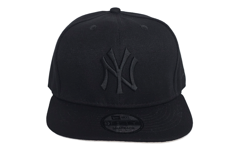 New York Yankees Black-on-Black Snapback Hat