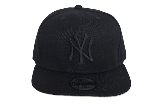 New York Yankees Black-on-Black Snapback Hat