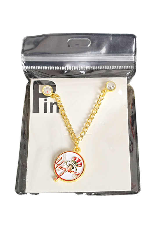 Stainless Steel NY Circle Hat Accessory Chain