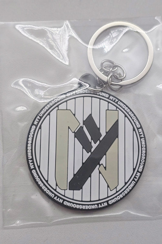 NYY Underground Logo Keychain - 3 Inch Round